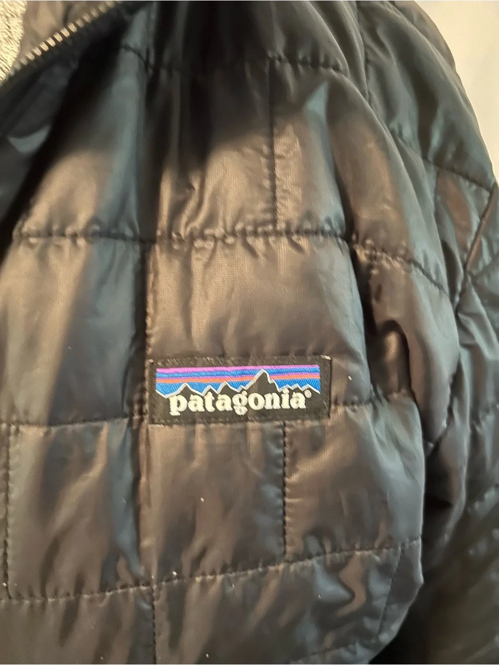 Patagonia Black Quilted Puffer Jacket - Picture 3 of 4